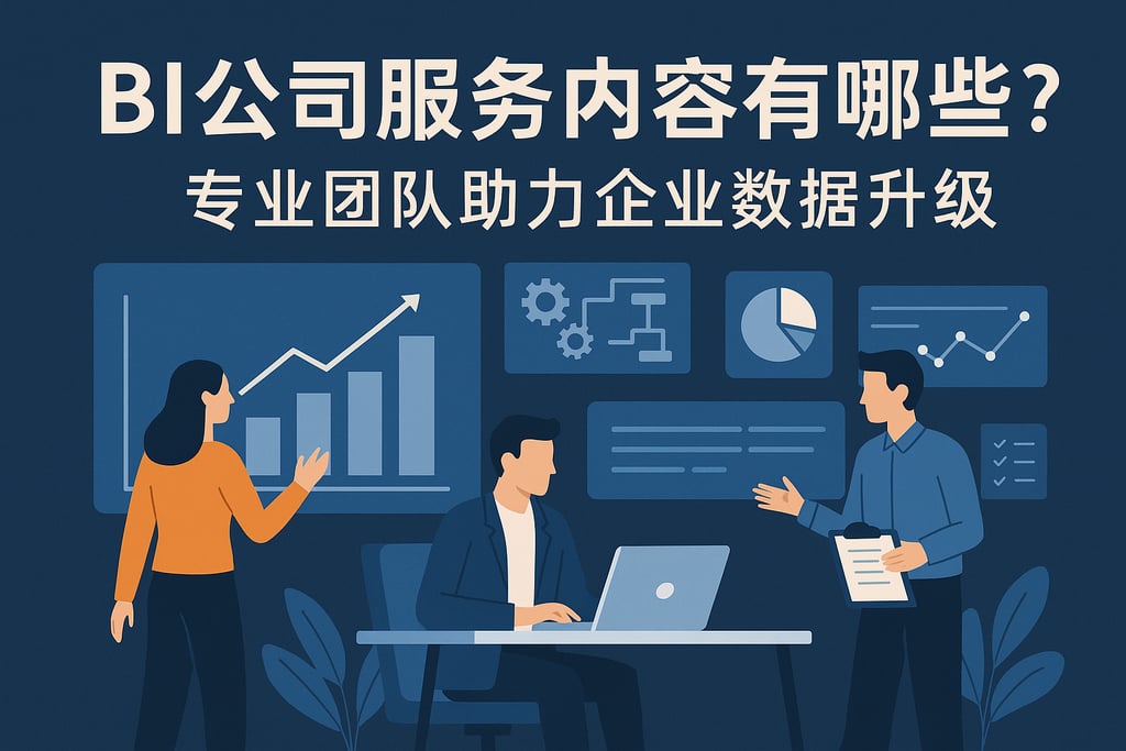 BI公司服务内容有哪些？专业团队助力企业数据升级"